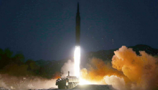 test-fire of hypersonic missile test-fire of hypersonic missile