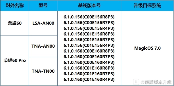 荣耀 60 系列