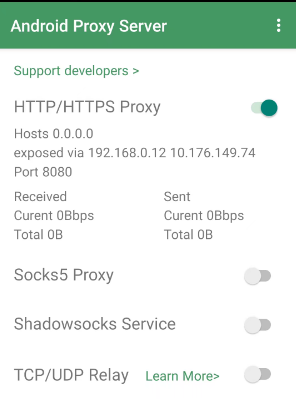 Android Proxy Server